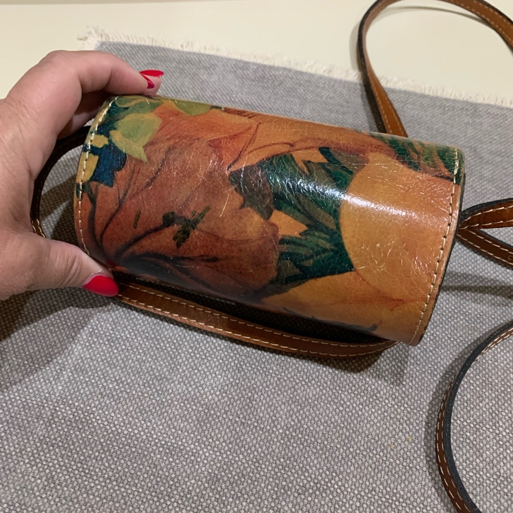 Patricia Nash Floral Mini Barrel Crossbody - Picture 2 of 9